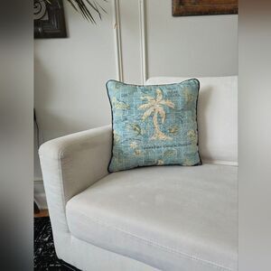 Vintage Tommy Bahama Accent Pillow Tropic of Couch Potato 16x16